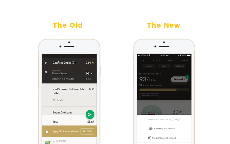 The New Starbucks App Here's What's Changed